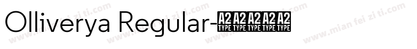 Olliverya Regular字体转换